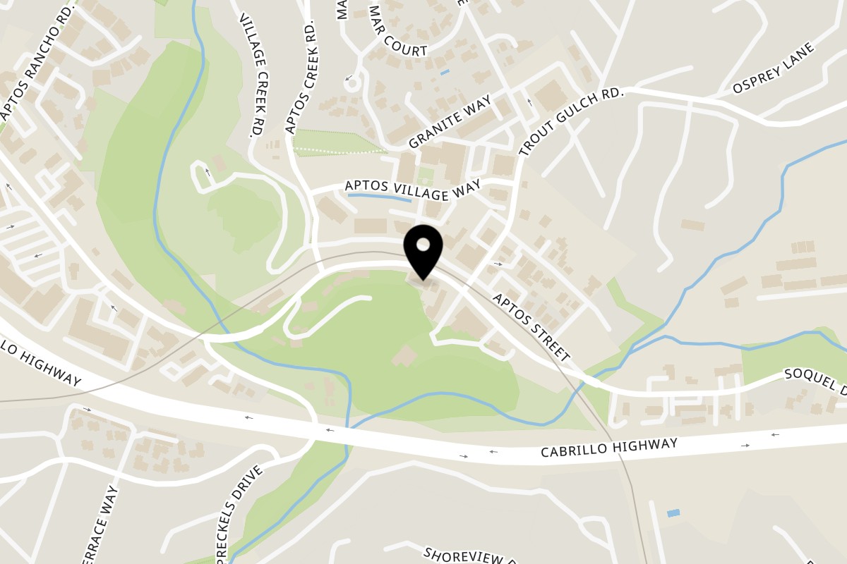 Map showing the location of Green Papaya Authentic Thai Aptos on 8042 Soquel Dr in Aptos